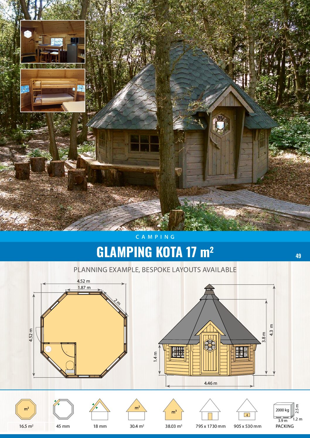 glamping 17 hut Glamping hut 17 m² - Image 4